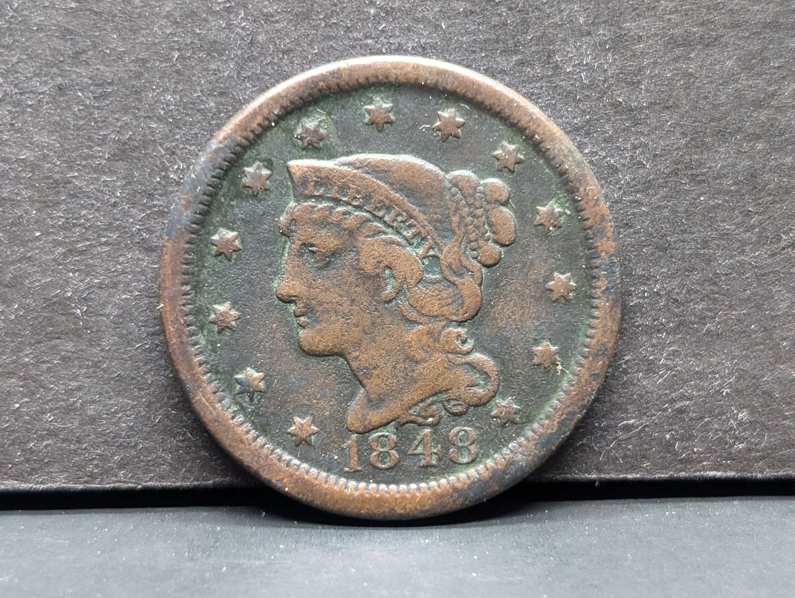1848 U.S. Coronet Head Large Cent (1 of 2)
