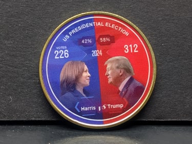 Trump/Harris 312 to 226 Electoral Votes. 2024 Election Round