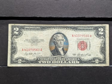 1953 $2 Red Seal Note