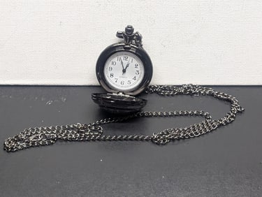 Firefighter Pocket Watch, "First One In, Last One Out", W/Chain- Working
