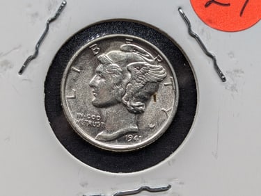 1941 Mercury Dime – BU Full Bands