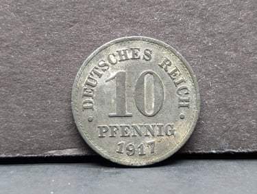 Germany, 1917, 10 Pfennig coin