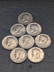 1971 P&D, 1972 P&D, 1973 P&D, & 1974 P&D Kennedy Half Dollars