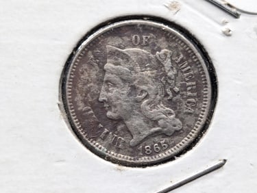 1865 3 Cent Nickel