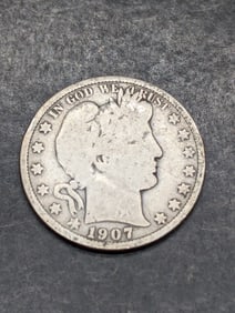1907-O Barber Half Dollar