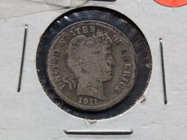 1911-D Barber Dime