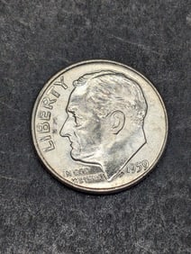 1959 D, 90% Silver, (BU-MS 65+) Roosevelt Dime, 66 years Old!