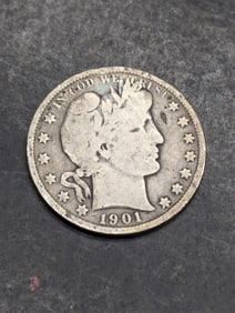 1901 Barber Half Dollar