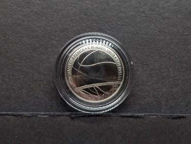 2020-S First Ever Enhanced Finish U.S. Mint Commemorative. Curved too. Basketball Half Dollar. Issue