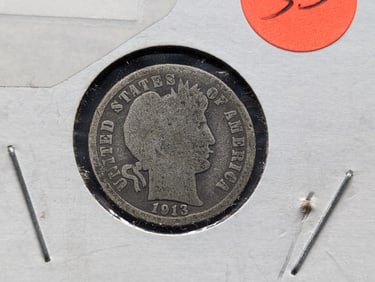 1913 Barber Dime