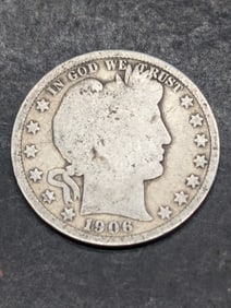1906-O Barber Half Dollar
