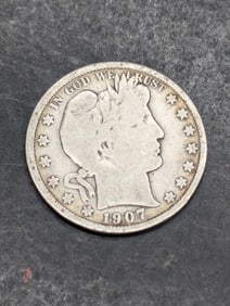 1907-D Barber Half Dollar