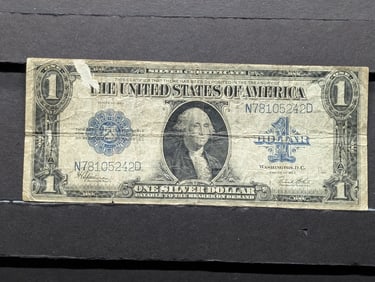 1923 One Dollar Silver Certificate – Large Horse Blanket