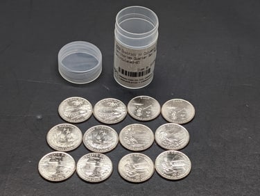 (12) District of Columbia Territories Quarters, 6 P and 6 D mint marks