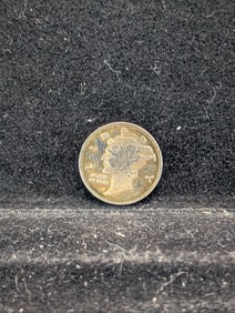 1 Gram .999 Fine Silver Round With Mercury Dime Profile