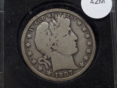 1907 Barber Half Dollar