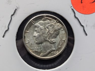1940 Mercury Dime