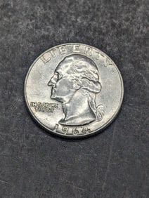 1964, 90% Silver, (BU-Great Details) Washington Quarter, 61 years Old!
