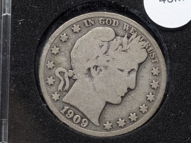 1909-S Barber Half Dollar
