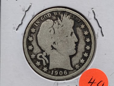 1906-D Barber Half Dollar