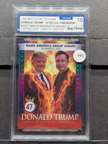 Trump 47th President & Elon Musk (Mint 10, Special Edition, Limited Run) MAGA Sealed Card!