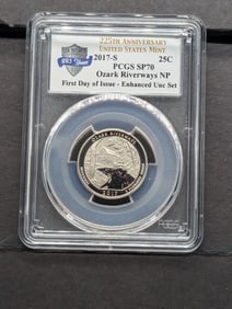 2017-S Ozark Riverways NP Washington Quarter, PCGS SP70