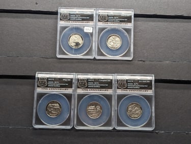 2017-S ANACS EU70 Enhanced Finish National Parks Quarters from 225th Anniversary Set. Clark,