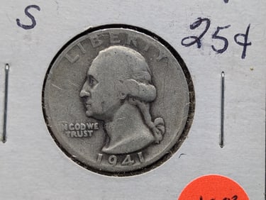 1941-S Washington Quarter