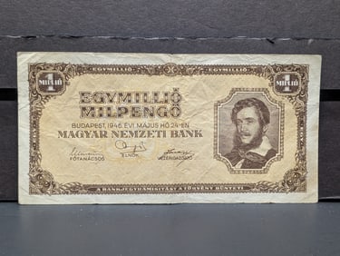 Hungary, 1946, 1 Million Currency , Pick #679