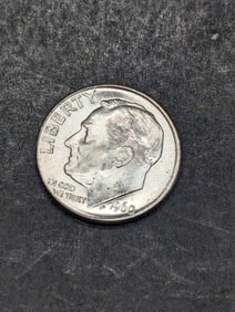 1960 D, 90% Silver, (BU-MS 65+) Roosevelt Dime, 65 years Old!