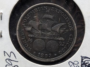 1893 Columbian Exposition Commemorative Silver Half Dollar