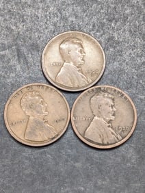 1920 Lincoln Wheat Cent P, D, & S
