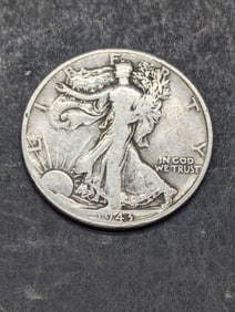 1943 D, 90% Silver, (WWII ERA-Nice Grade) Liberty Half, 82 years old