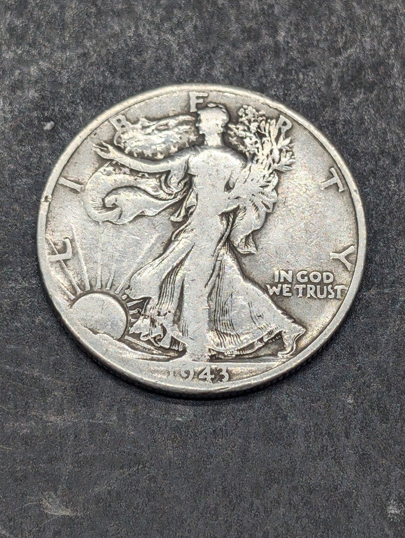 1943 D, 90% Silver, (WWII ERA-Nice Grade) Liberty Half, 82 years old: 1943 D, 90% Silver, (WWII ERA-Nice Grade) Liberty Half, 82 years old