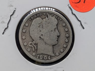 1904-O Barber Quarter