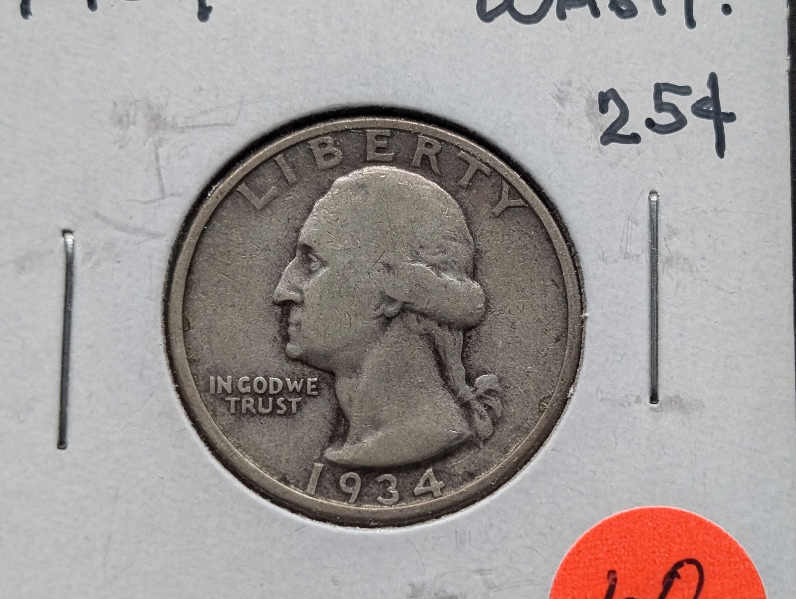 1934 Washington Quarter (1 of 3)