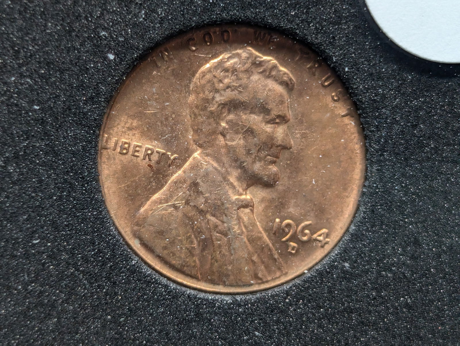 1964-D, Lincoln Penny, UNC Red/Brown (1 of 3)