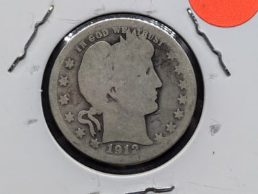 1912-S Barber Quarter