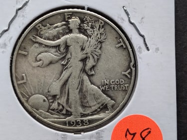 1938 Walking Liberty Half Dollar