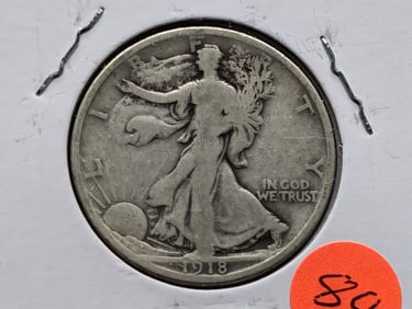 1918-D Walking Liberty Half Dollar