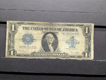 1923 One Dollar Silver Certificate – Large Horse Blanket