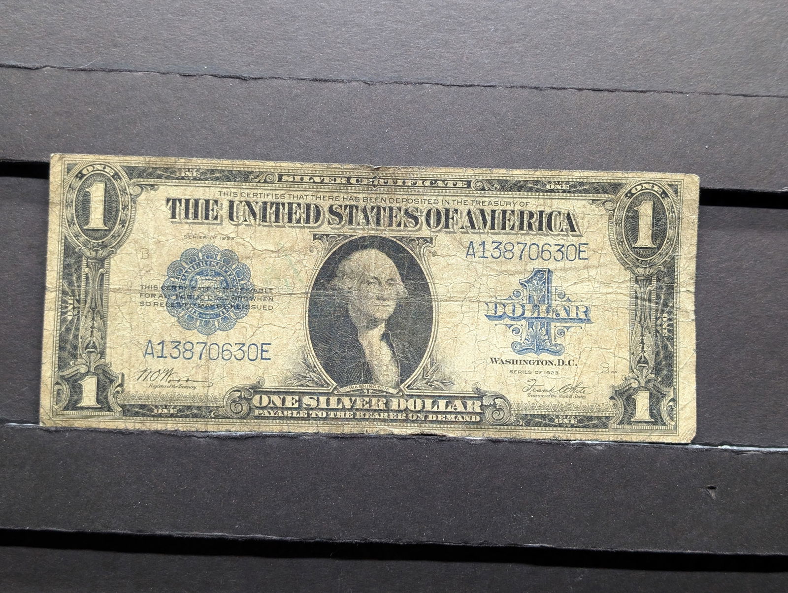 1923 One Dollar Silver Certificate – Large Horse Blanket (1 of 3)