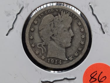 1914 Barber Quarter