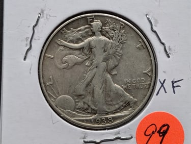 1938-D Walking Liberty Half Dollar KEY DATE