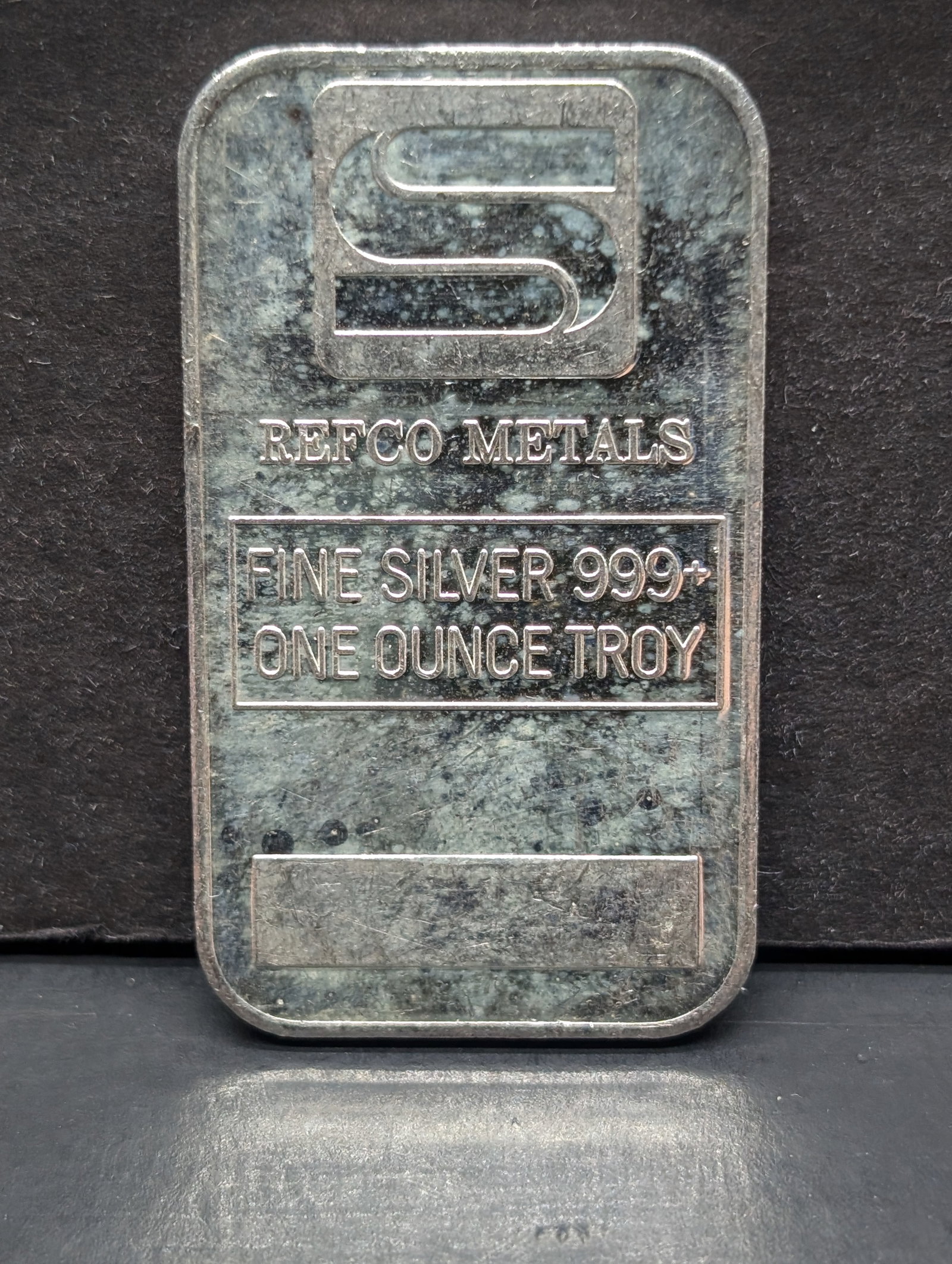 1 Oz. .999 FINE SILVER Simmons/Refco Designed Art Bar: 1 Oz. .999 FINE SILVER Simmons/Refco Designed Art Bar