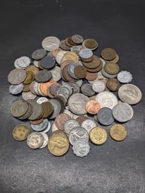 Bag of 1.1 Lbs. of Various Vintage & Modern World Coins