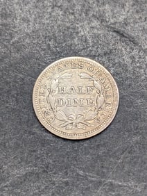 1853 w/ Arrows Seated Liberty Half Dime **XF/AU**