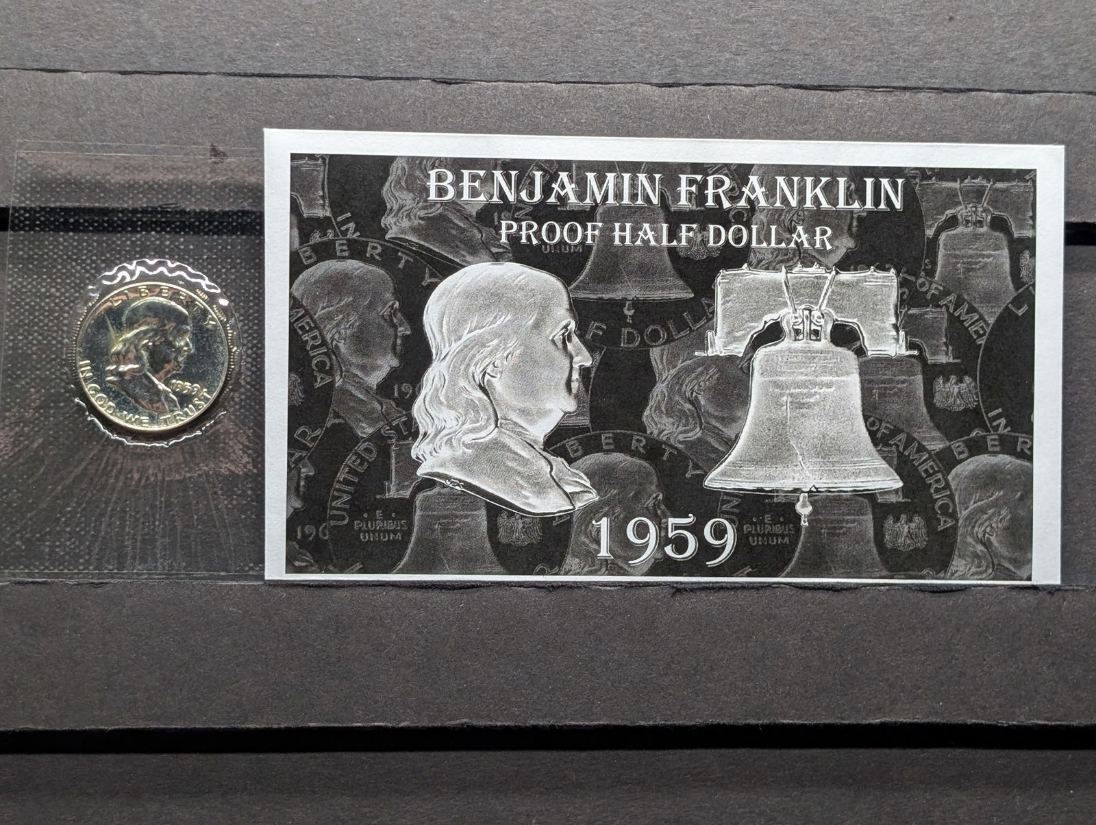 1959 PROOF Benjamin Franklin Silver Half Dollar (1 of 3)
