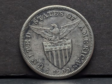 1909-S Philippines 1 Silver Peso