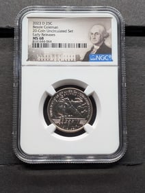 2023-D Bessie Coleman Quarter - NGC MS68 *Early Release*